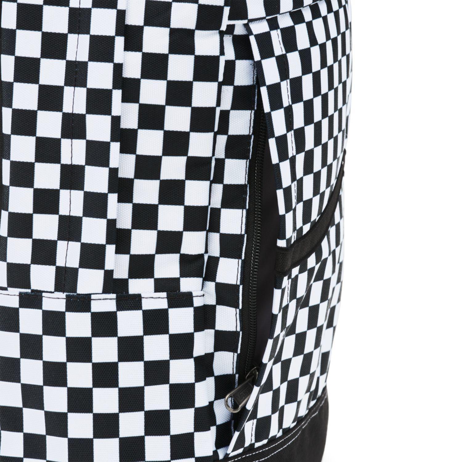 Mochila Hombre Construct Skool Black-White Check-4