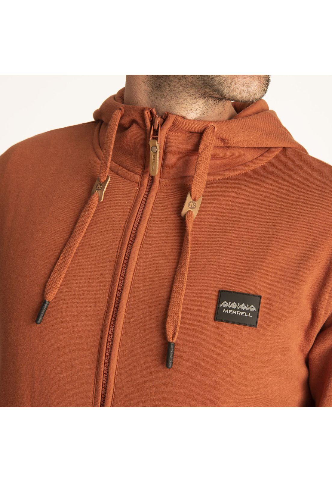 Polerón Hombre Nevada Full Zip Café-4