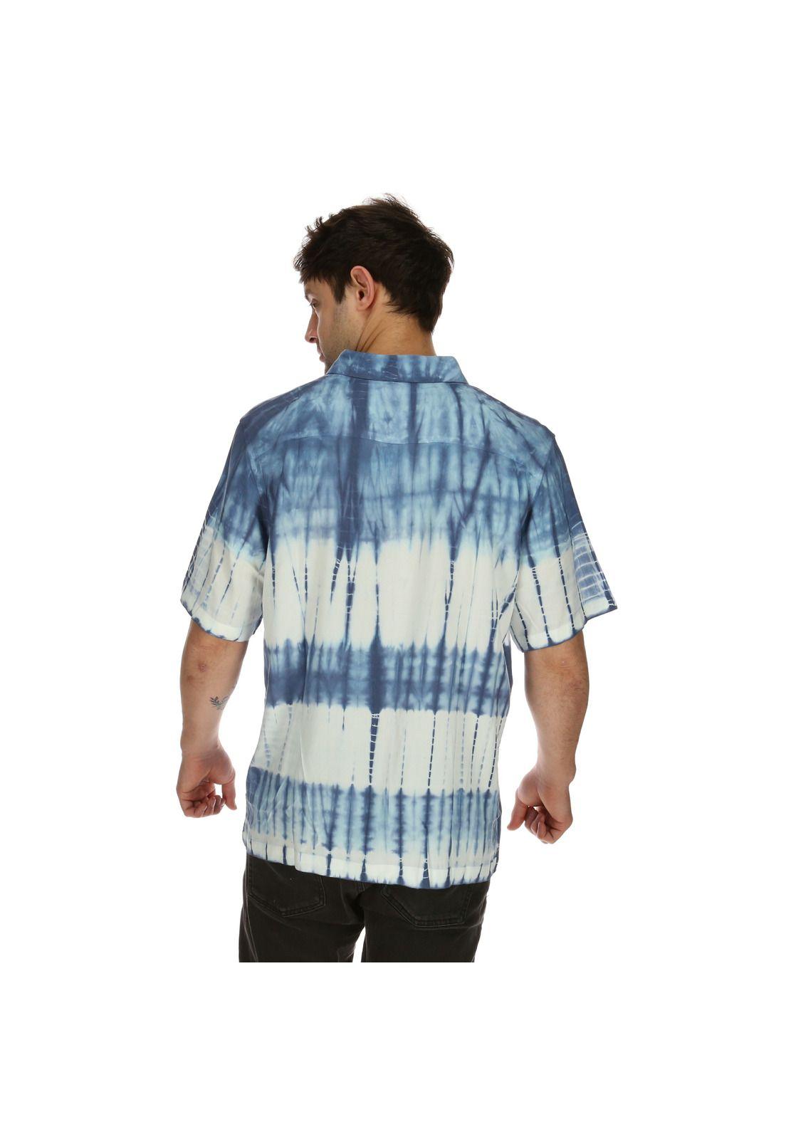 Camisa M/C Hombre Tide Dye Ss Rojo 7Veinte-3