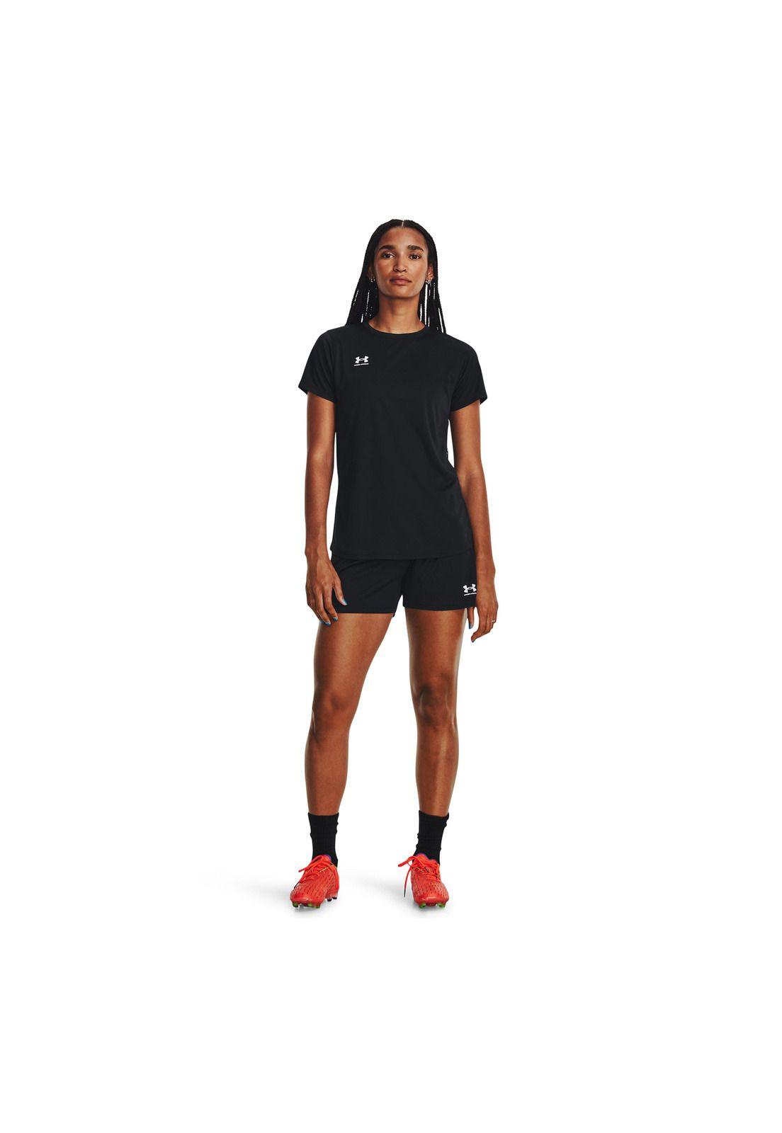 Shorts UA Challenger para mujer Negro-5