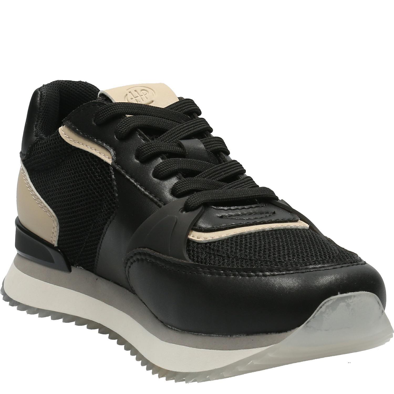 Zapatilla Cuero Mujer Bliss Tulip Negro-0