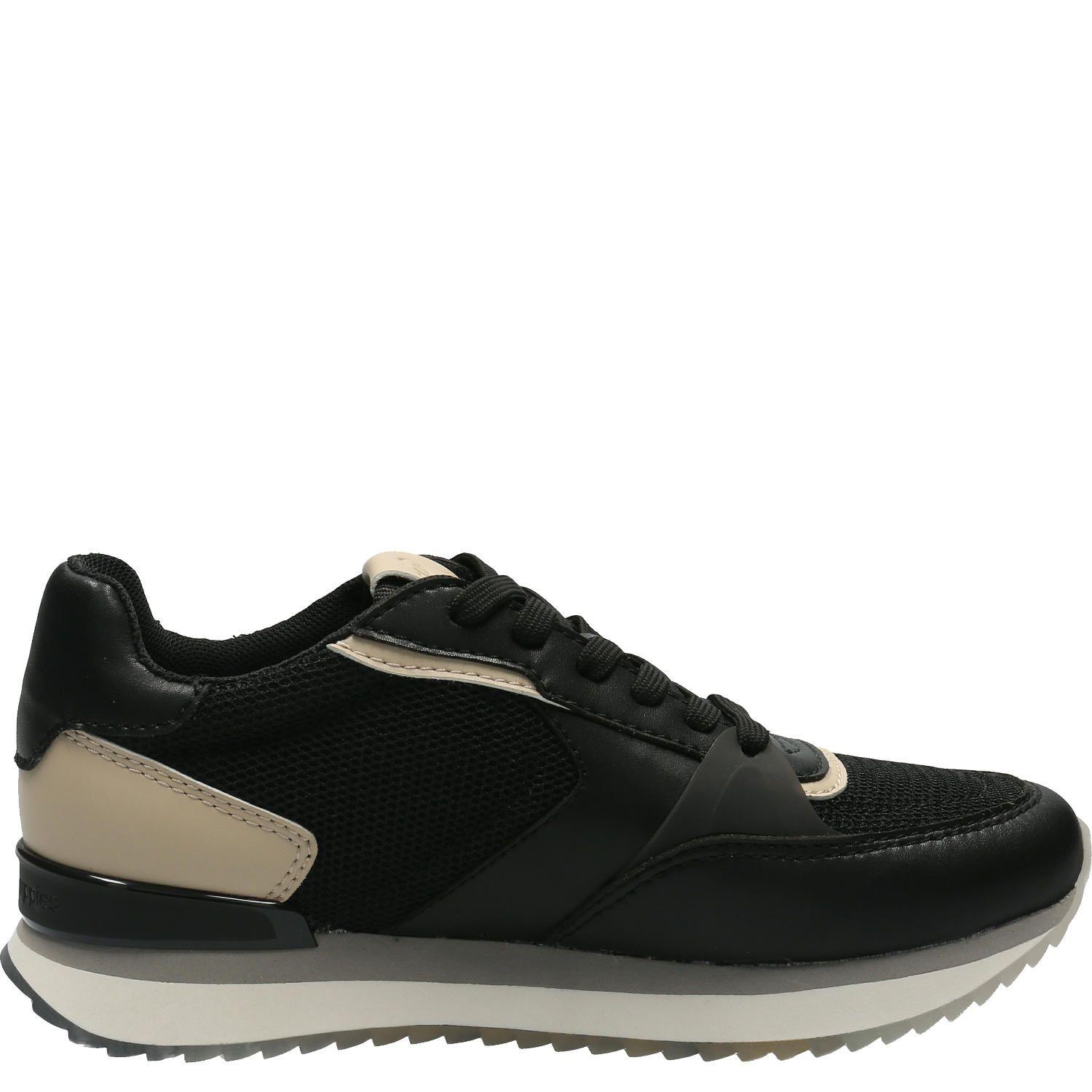 Zapatilla Cuero Mujer Bliss Tulip Negro-1