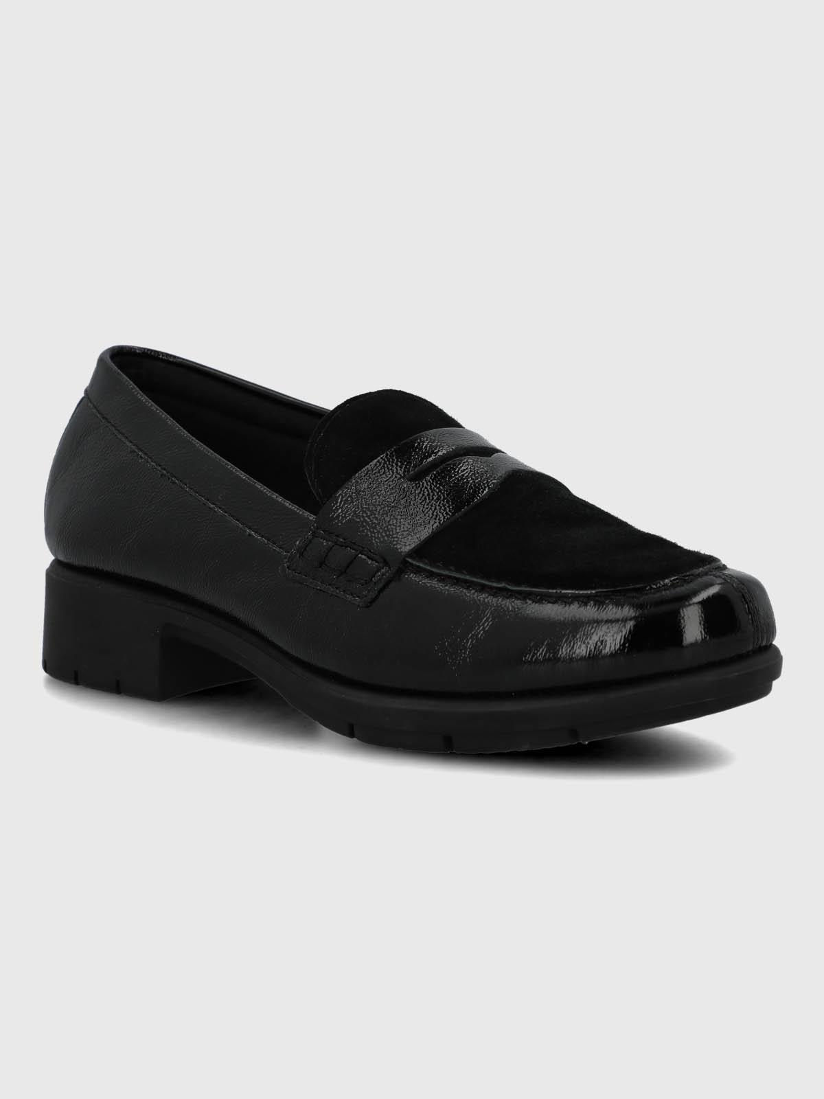 Mocasin Cuero Mujer Carlana Negro-0