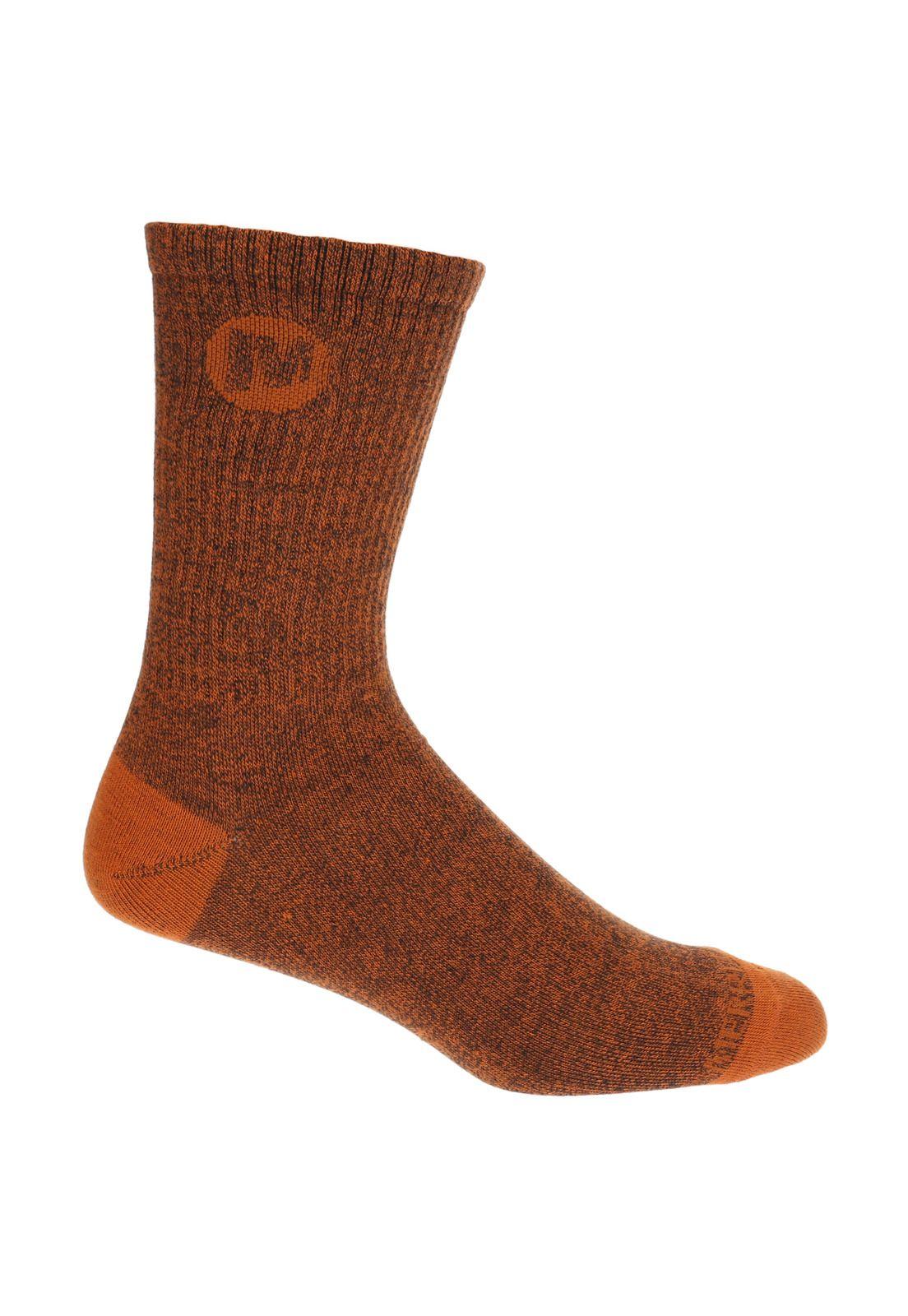 Pack 3 Calcetines Hombre Crew Naranjo-1