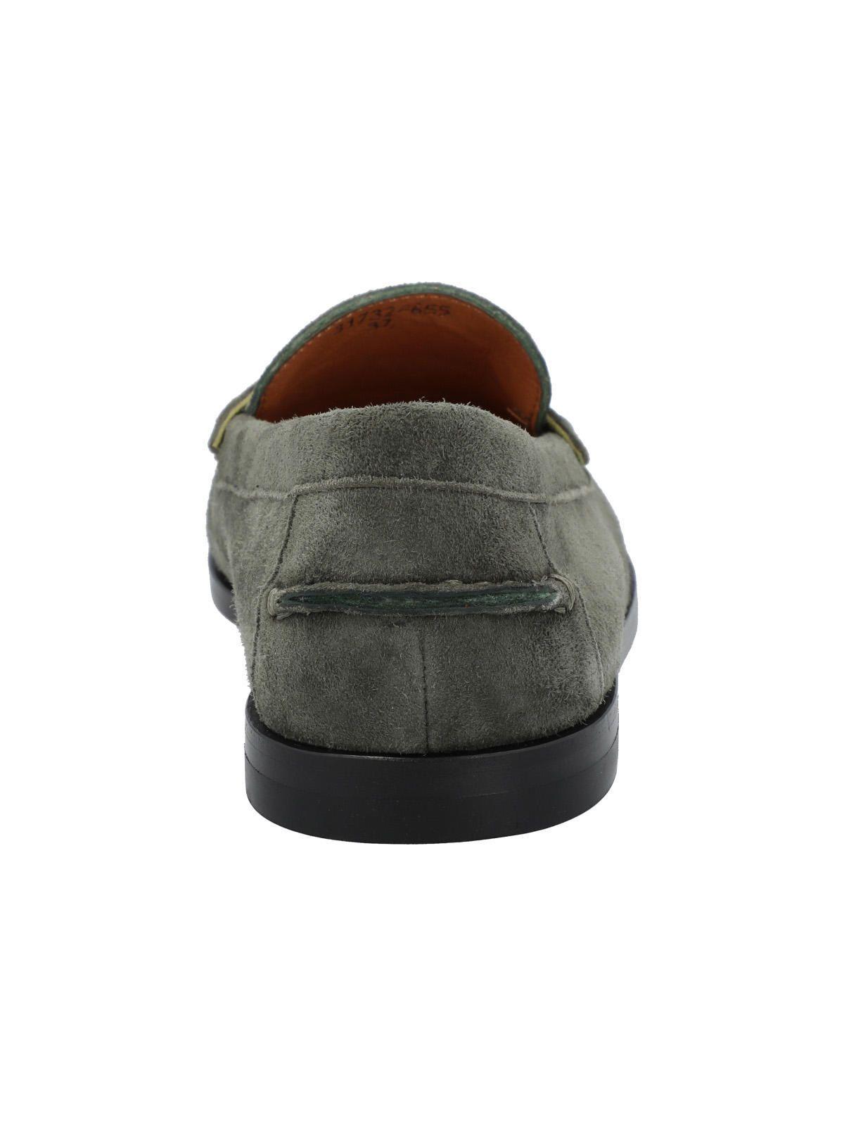 Mocasín Cuero Mujer Ramiz Verde-6