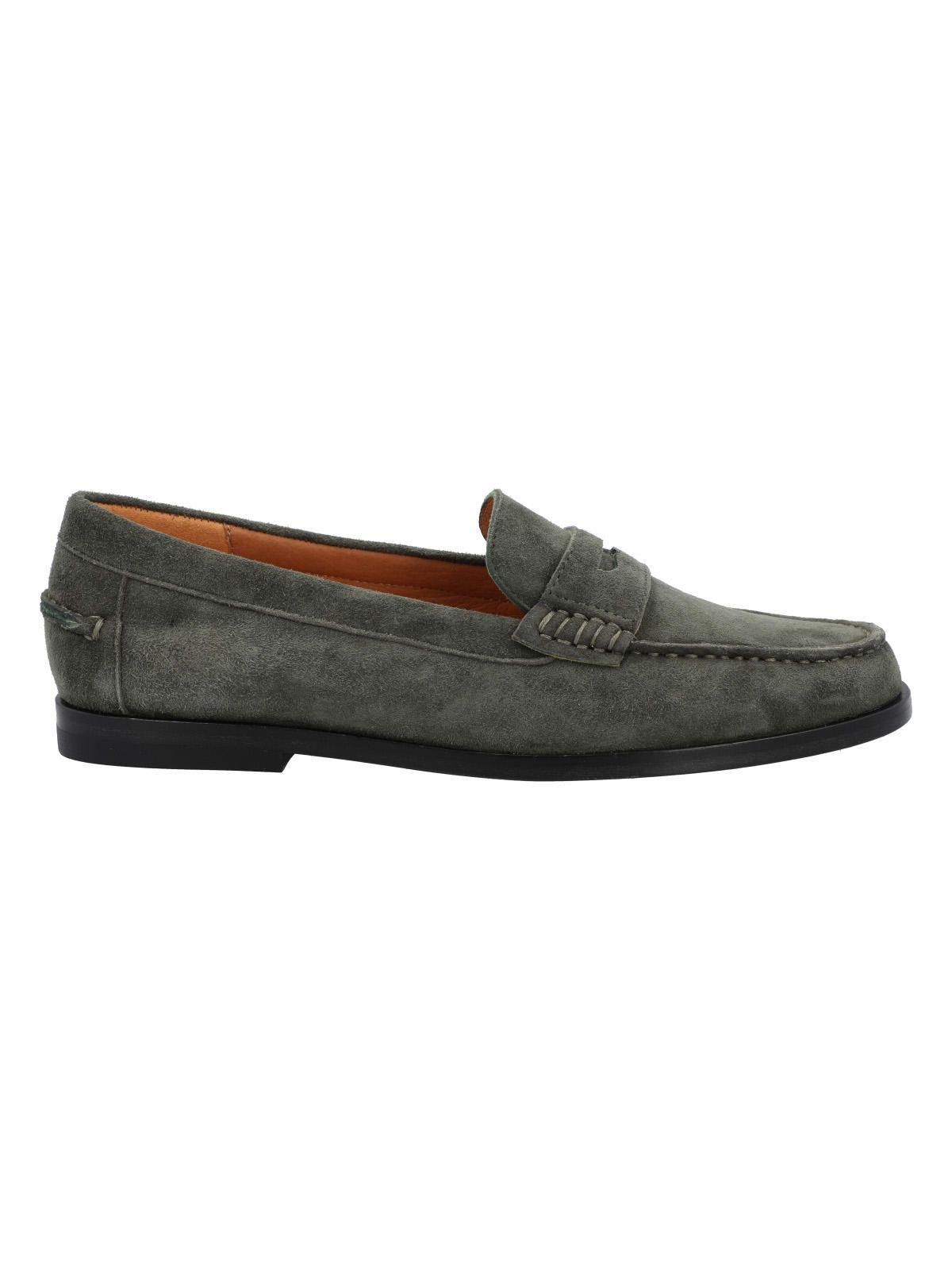 Mocasín Cuero Mujer Ramiz Verde-0