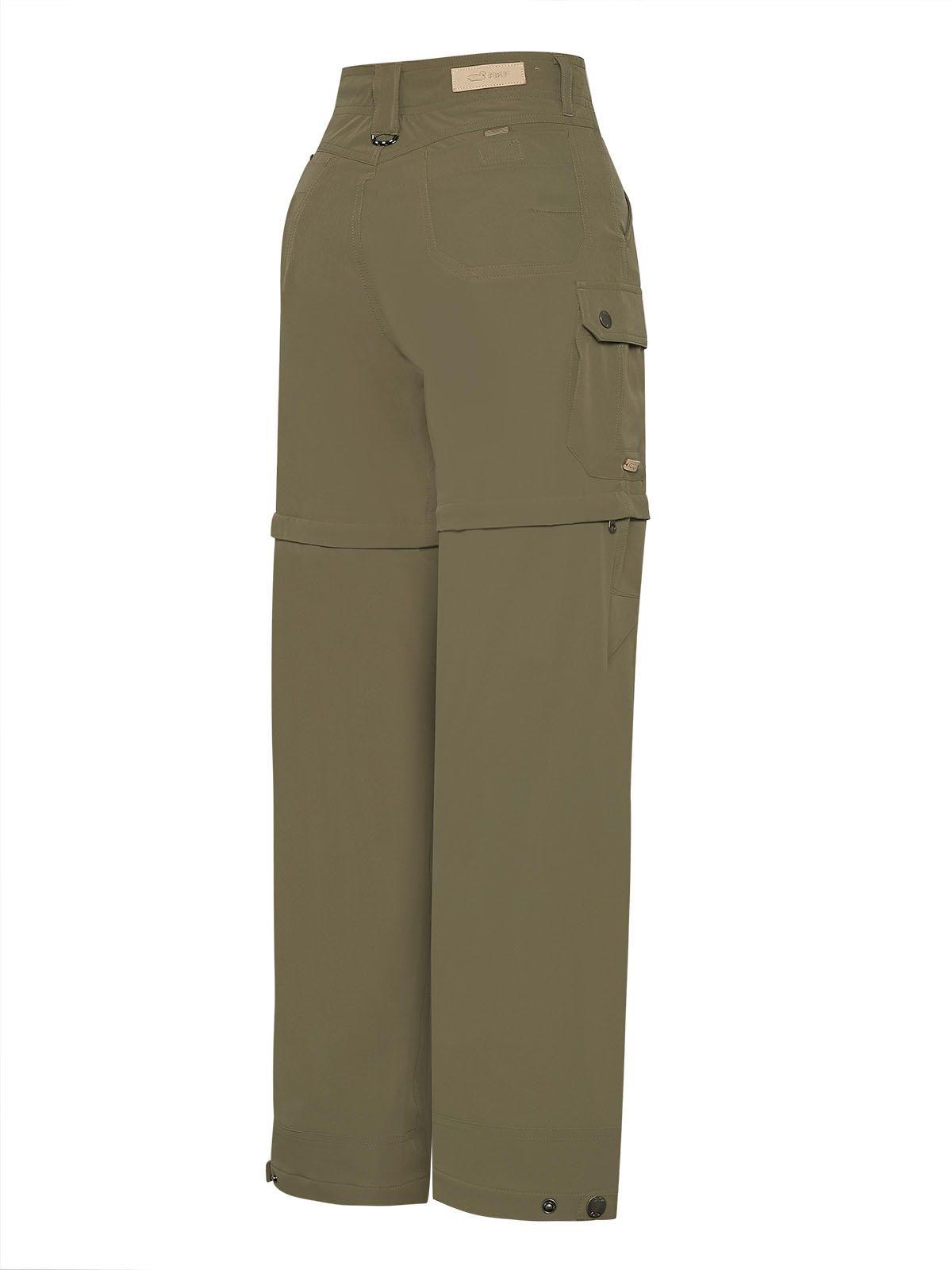 Pantalón Poliéster Rec Mujer Desmontable Verde-1