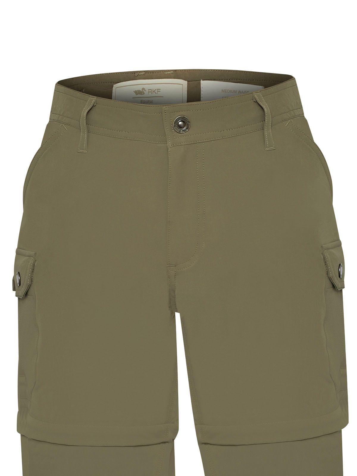 Pantalón Poliéster Rec Mujer Desmontable Verde-3