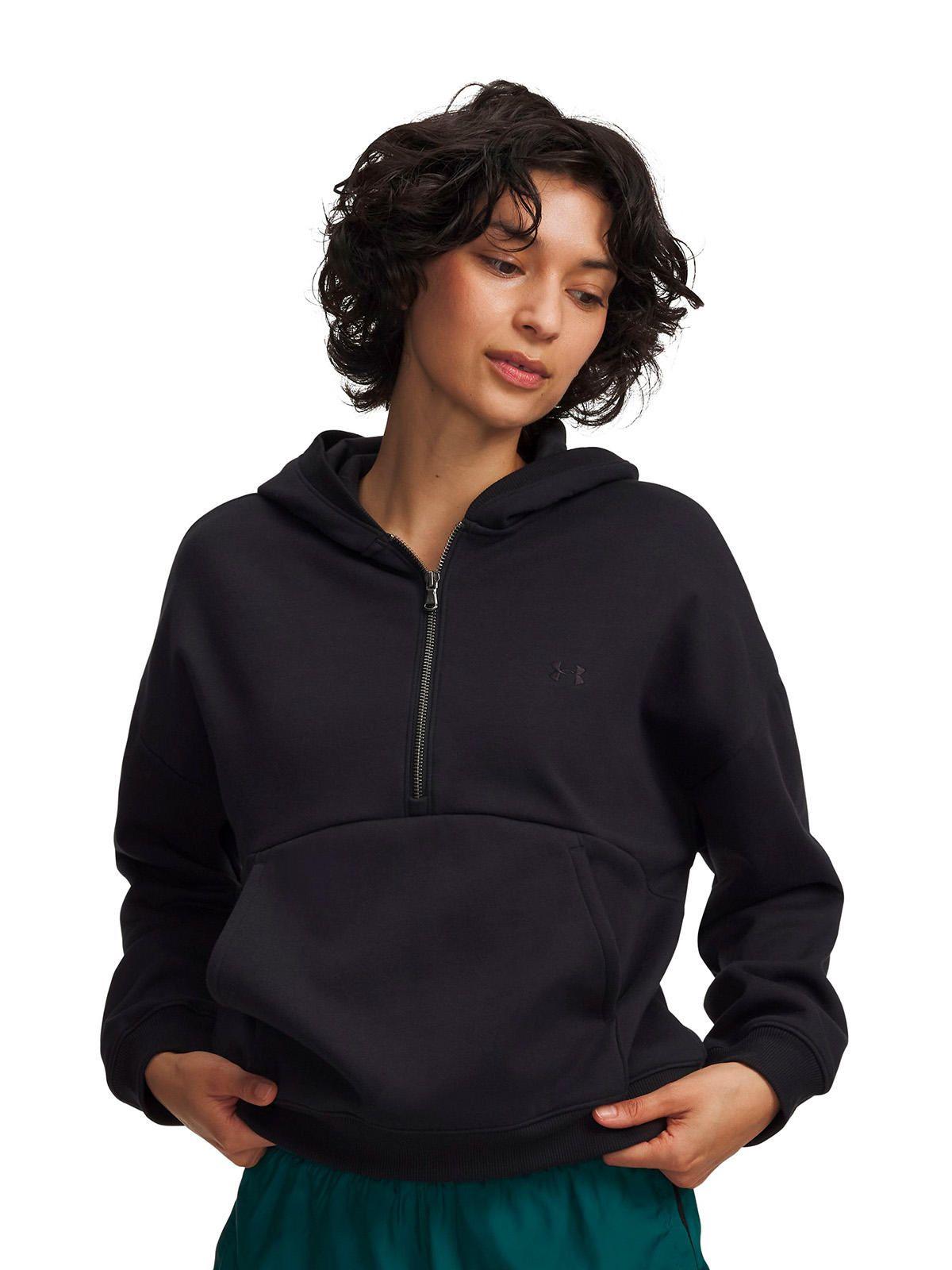 Poleron UA Icon Fleece Negro Mujer-0