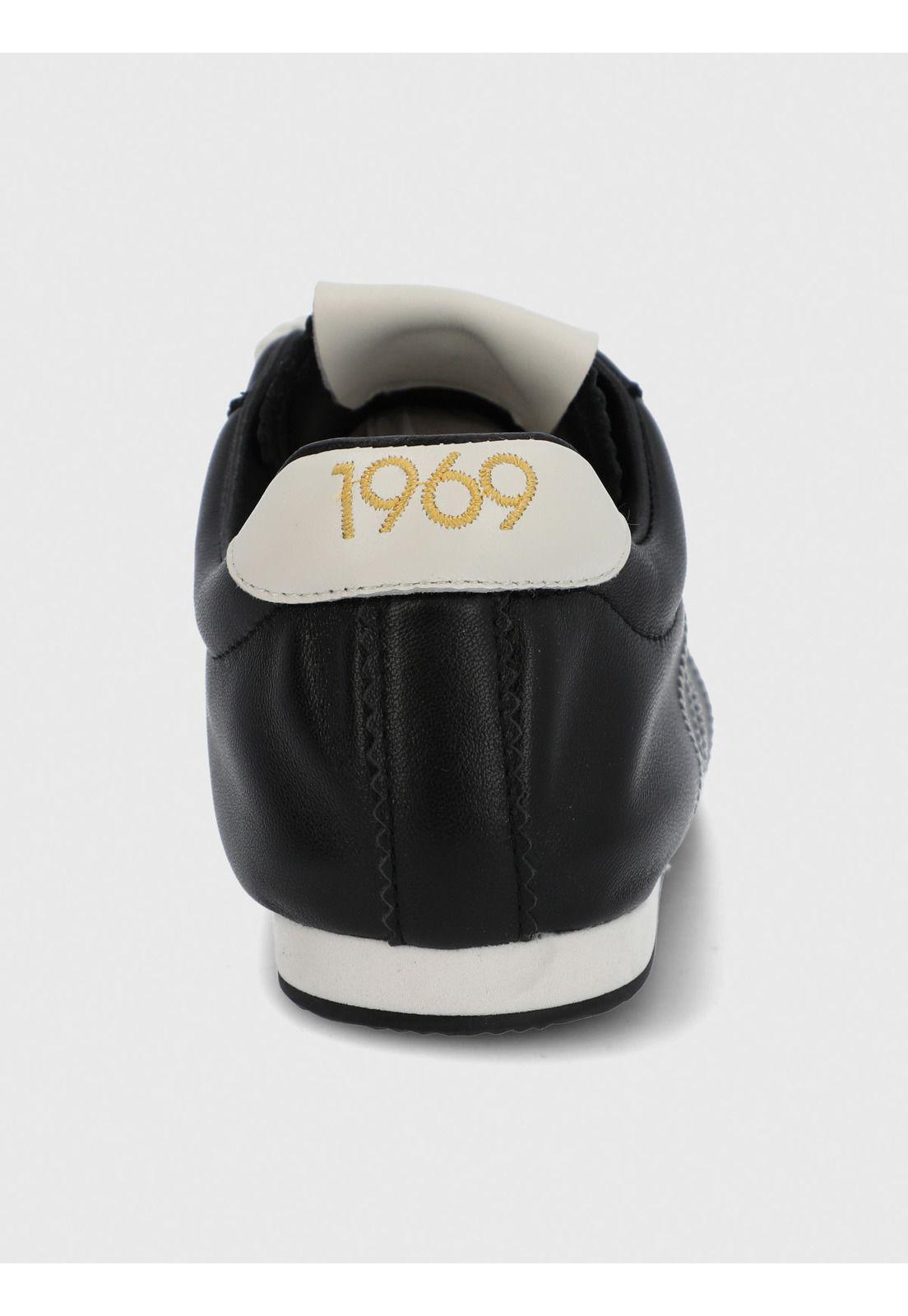 Zapatilla Cuero Mujer Bonik Negra-7