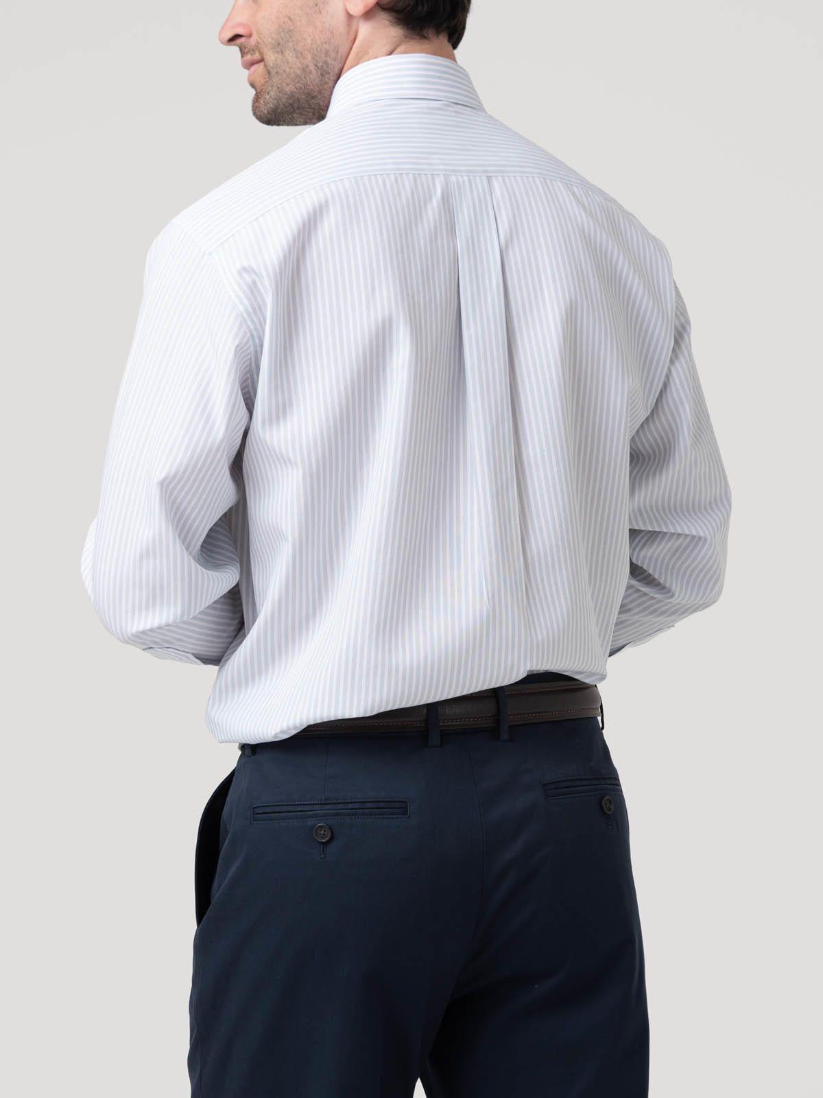 Camisa Cuello Italiano Hombre Wf Celeste-5