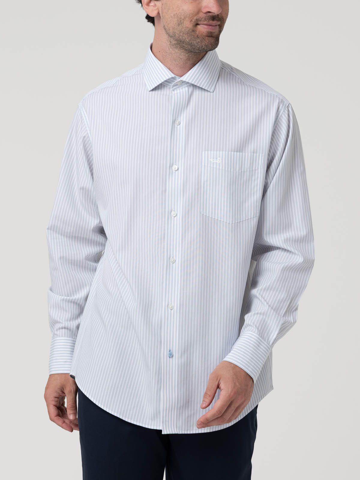 Camisa Cuello Italiano Hombre Wf Celeste-4
