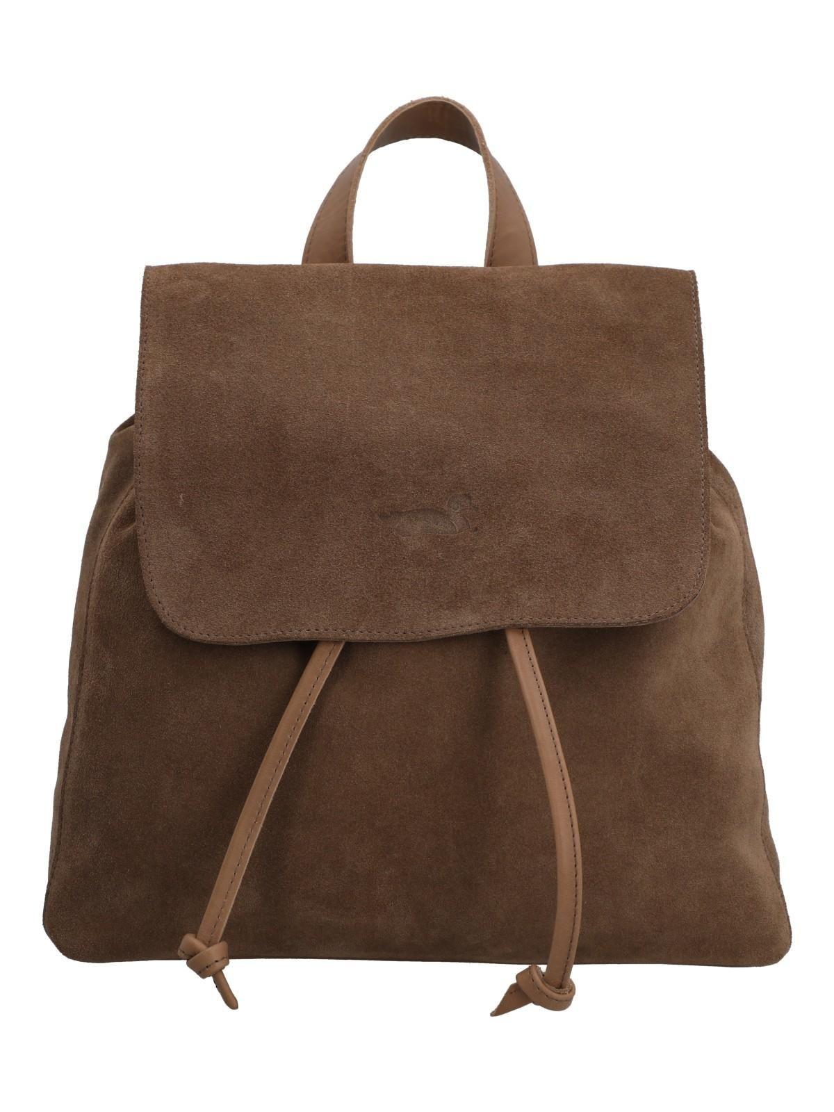 Mochila Cuero Mujer Jolie Back Café-0