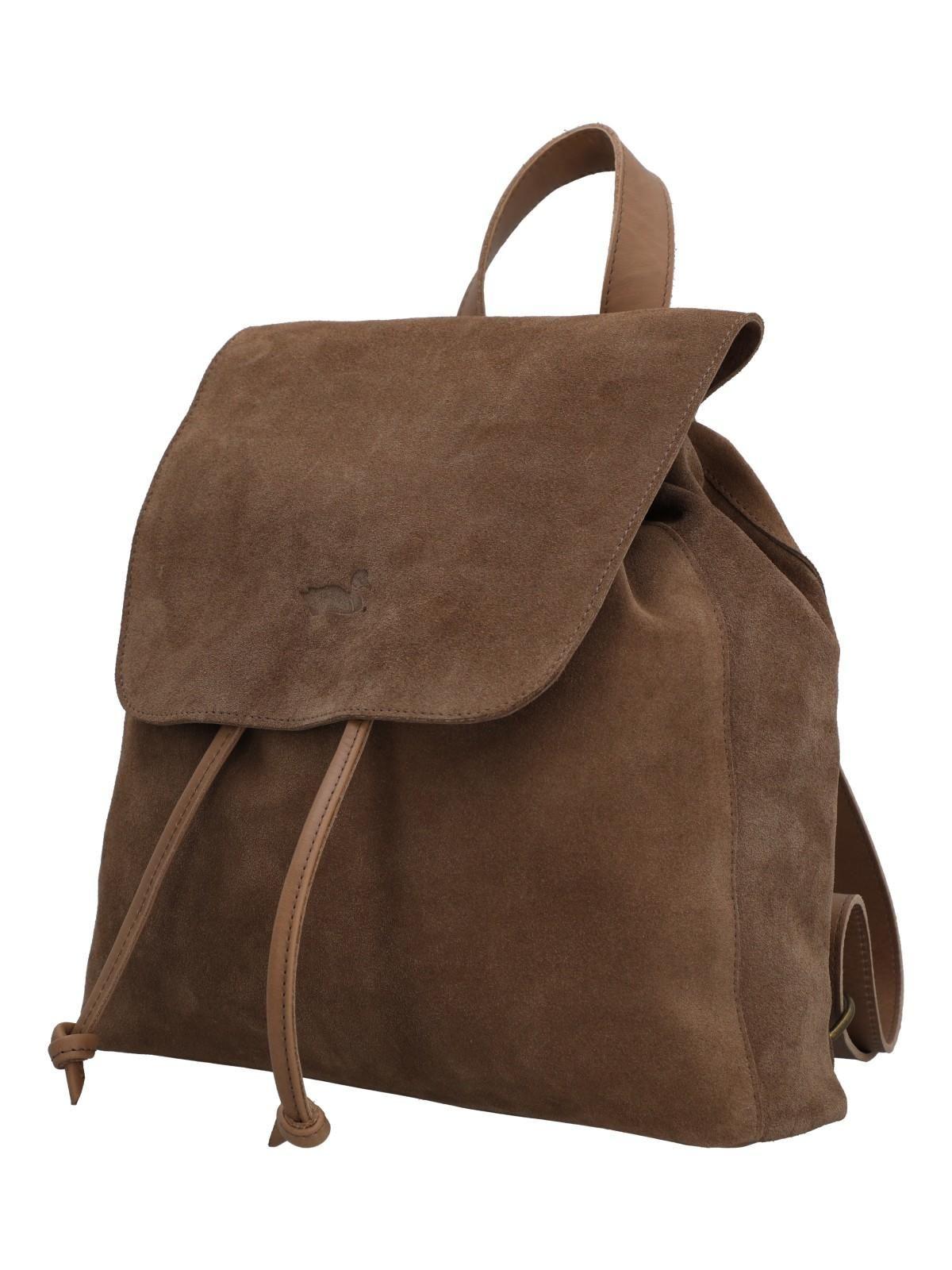 Mochila Cuero Mujer Jolie Back Café-1