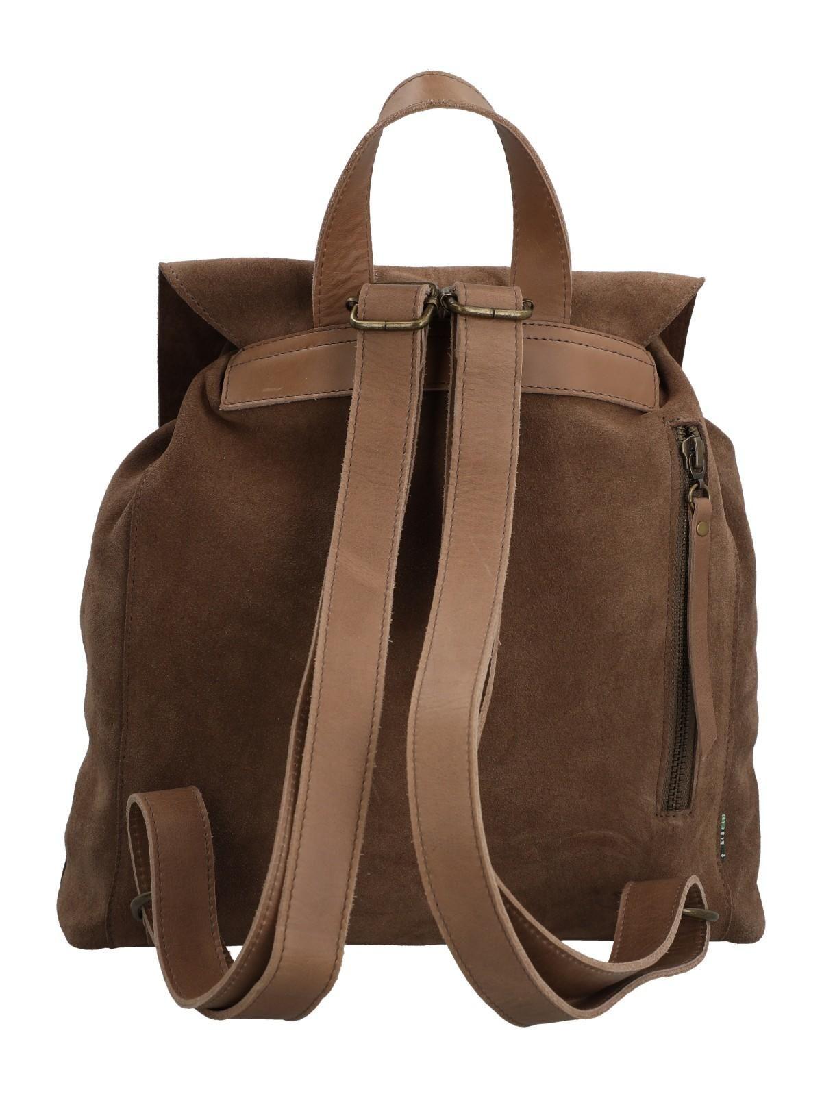 Mochila Cuero Mujer Jolie Back Café-2