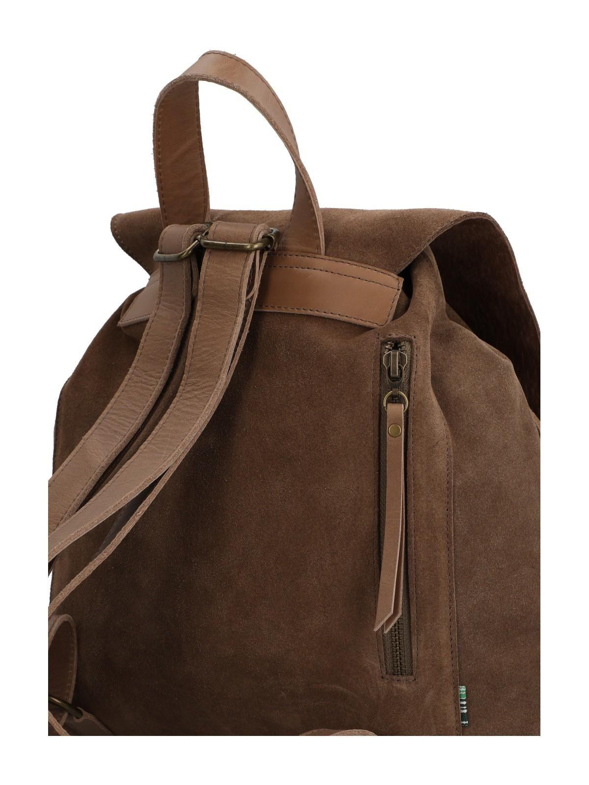 Mochila Cuero Mujer Jolie Back Café-3