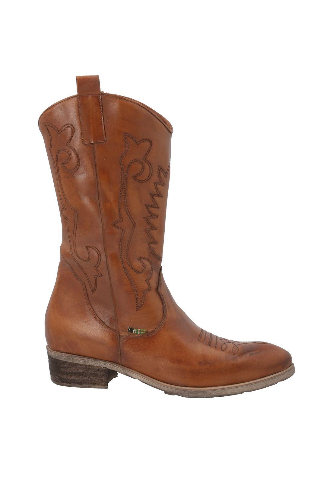 Bota Cuero Luisiana Café Mujer Rockford-1