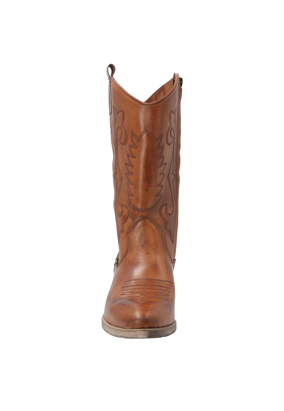 Bota Cuero Luisiana Café Mujer Rockford-2