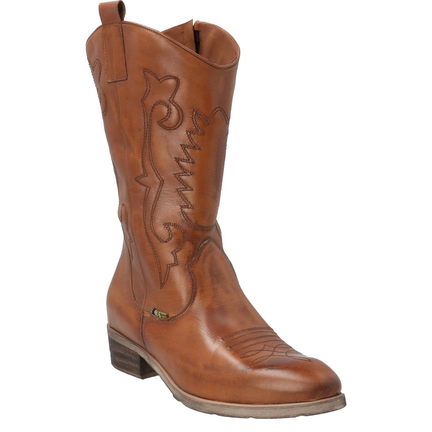 Bota Cuero Luisiana Café Mujer Rockford-0