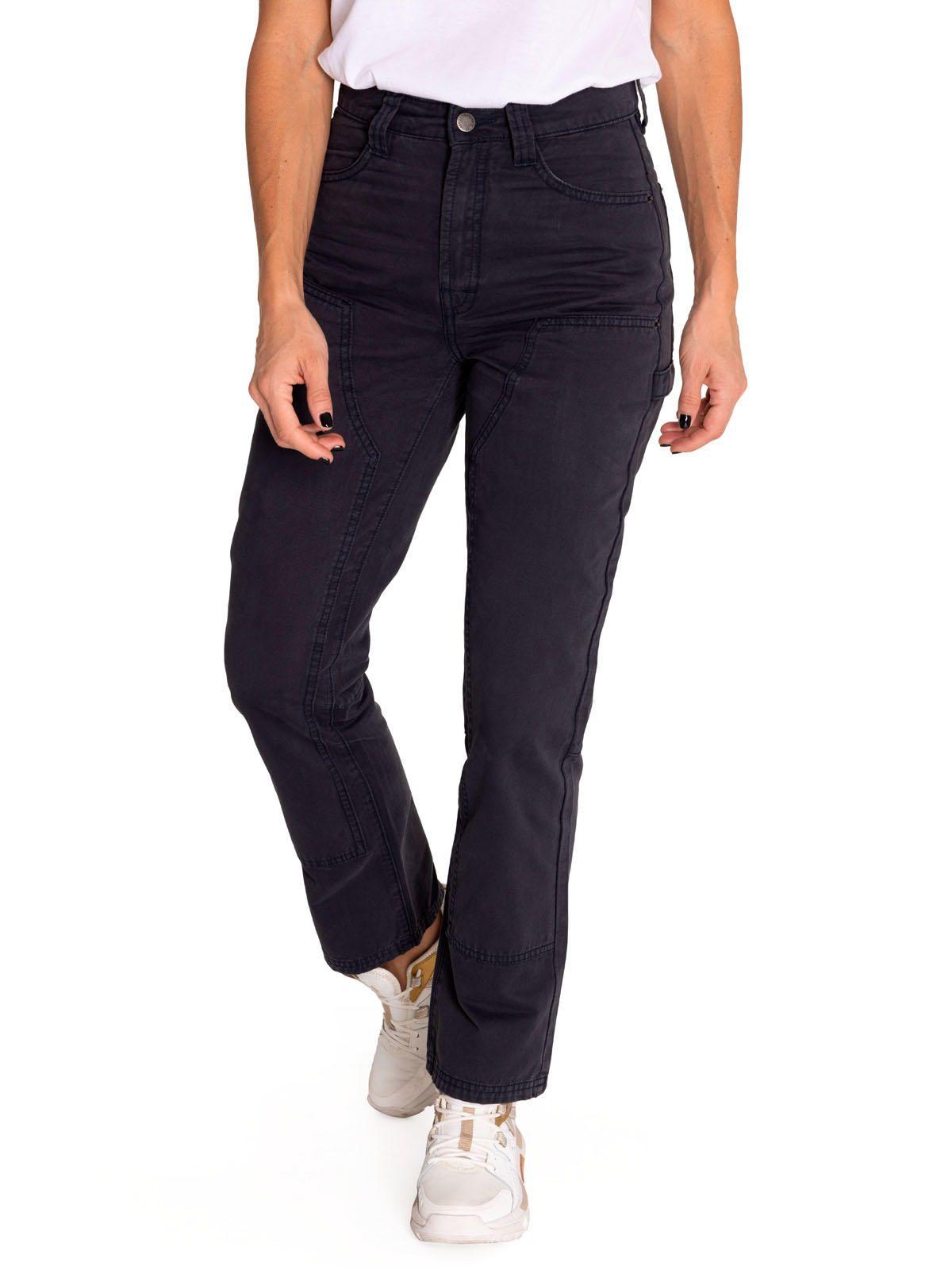 Pantalón Mujer Double Front Utility Bottom Negro-0