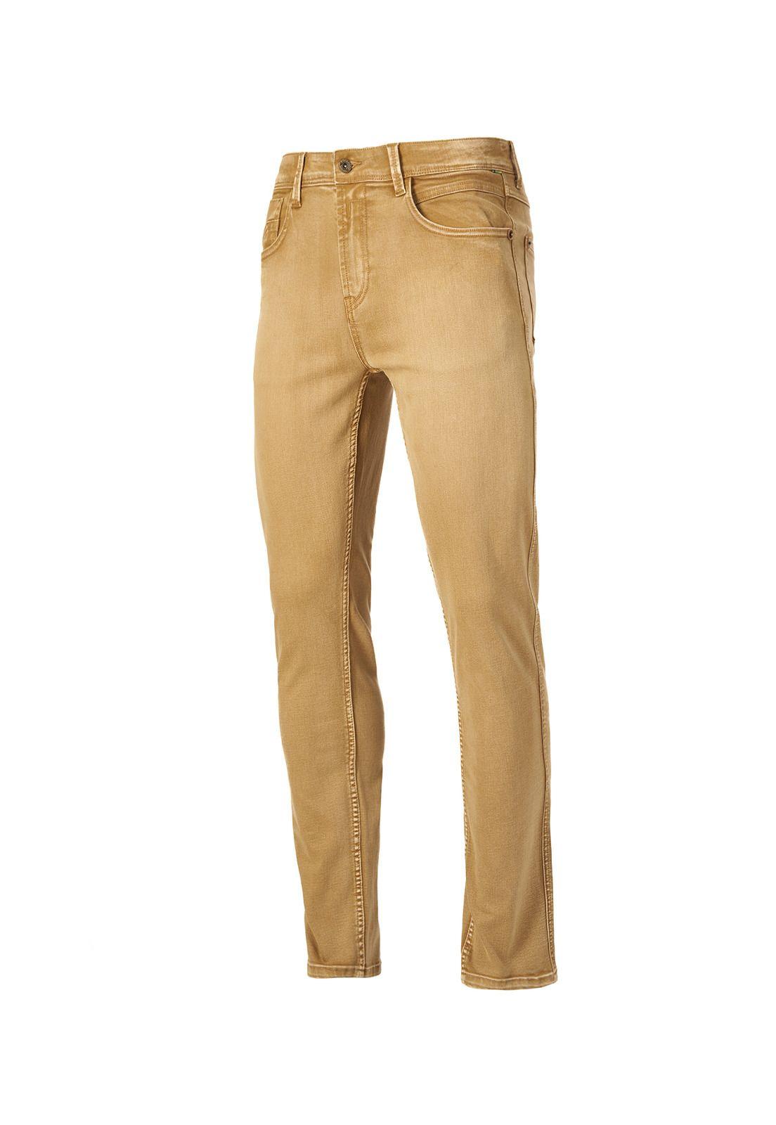 Jeans Hombre Baycolor Amarillo-0