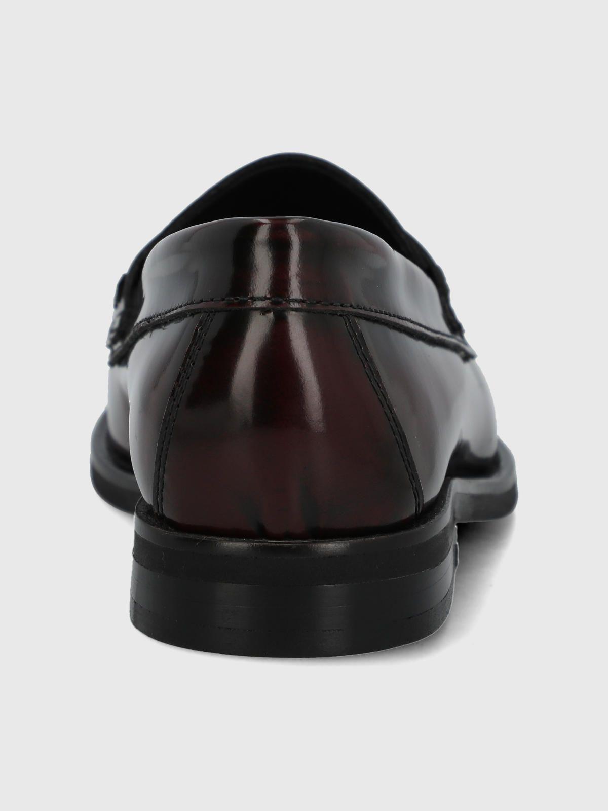 Mocasin Cuero Mujer Gaela Burdeo-6