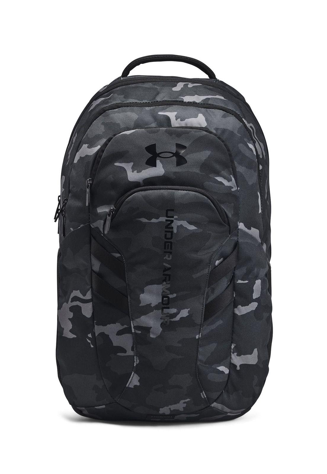 Mochila UA Hustle 6.0 Pro Camo Negro-0