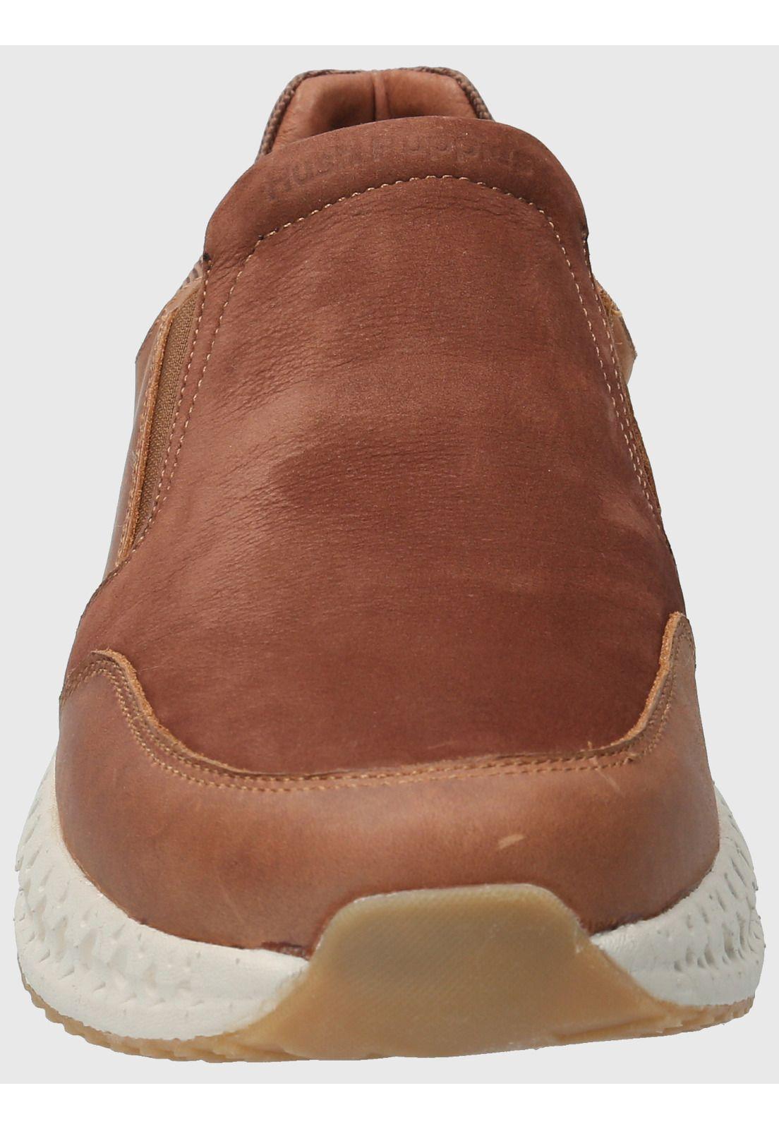 Slip On Cuero Hombre Spinal Up Café-3
