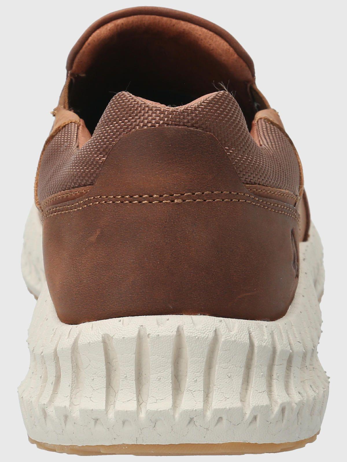 Slip On Cuero Hombre Spinal Up Café-6