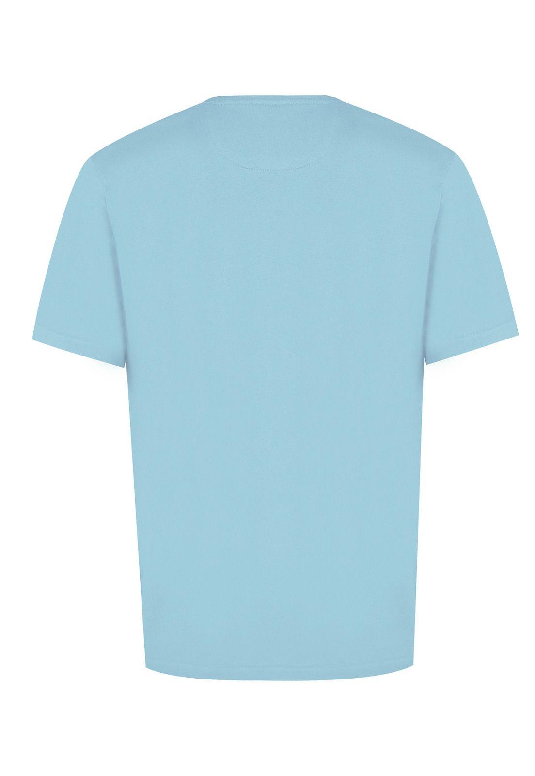 Polera Algodón Orgánico Celeste Basic Hombre -1