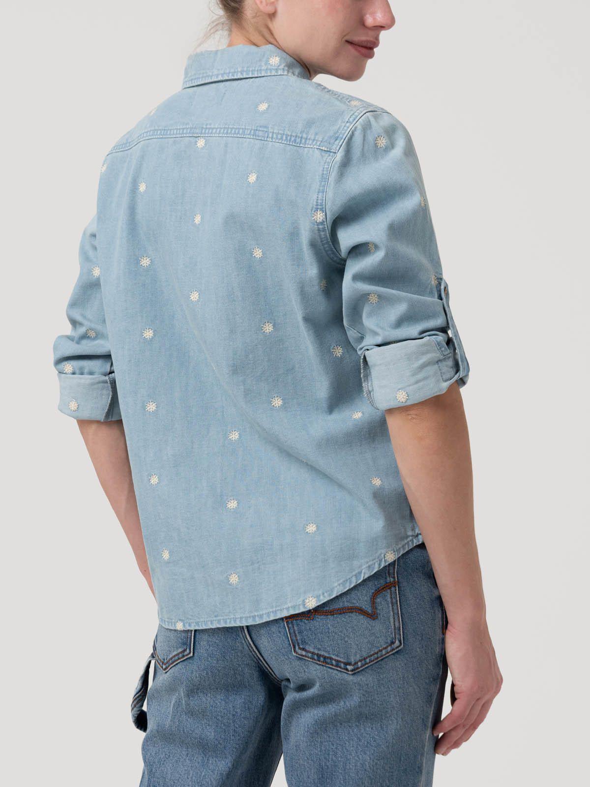 Blusa Algodon Mujer Snowflex Azul-5