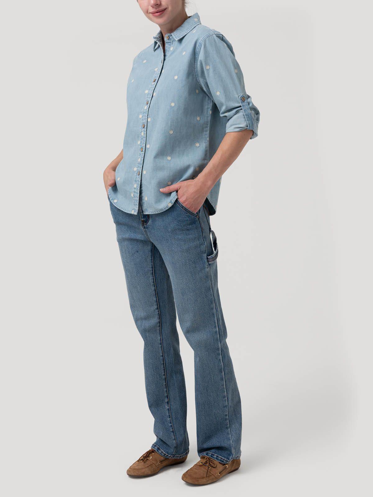 Blusa Algodon Mujer Snowflex Azul-8