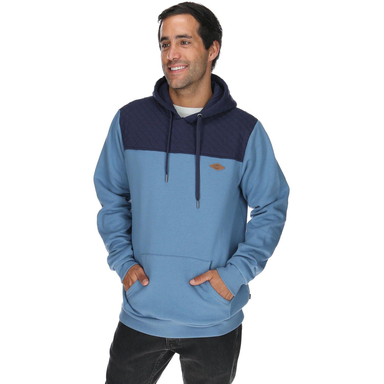Polerón Hombre Glaciar Hoodie Azul-0
