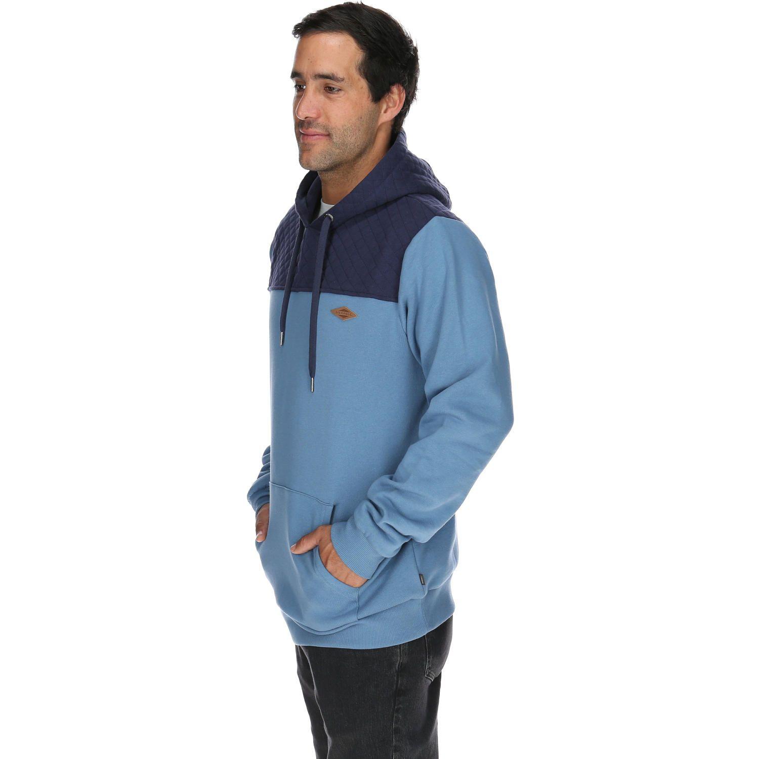 Polerón Hombre Glaciar Hoodie Azul-1