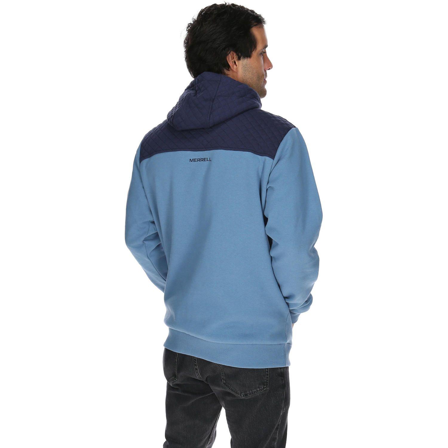 Polerón Hombre Glaciar Hoodie Azul-2