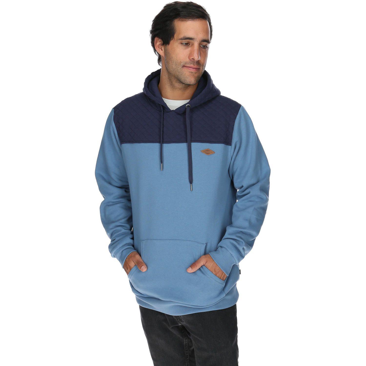 Polerón Hombre Glaciar Hoodie Azul-3