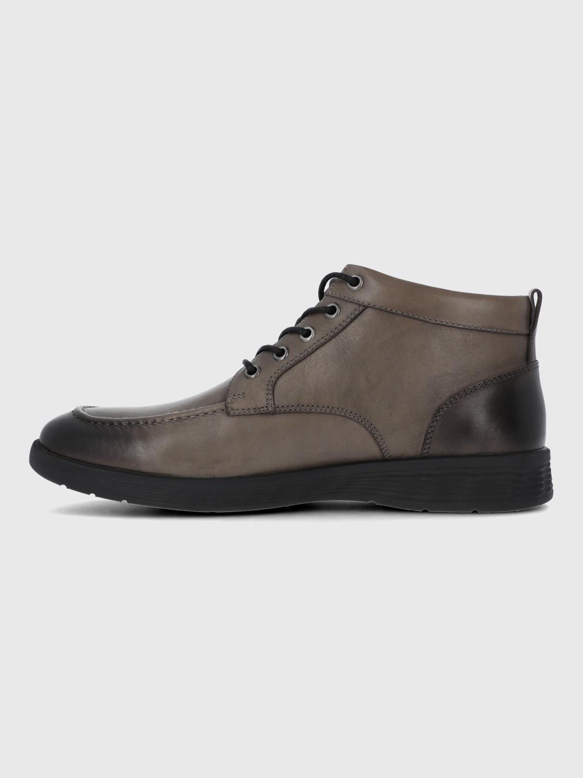 Botin Cuero Hombre Spinal Strike Gris-4