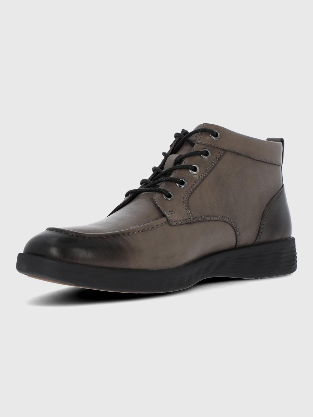 Botin Cuero Hombre Spinal Strike Gris-5