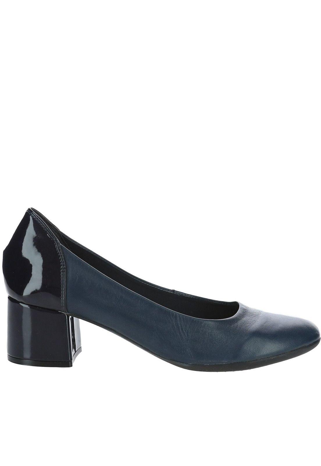 Zapato Cuero Virna Azul-0