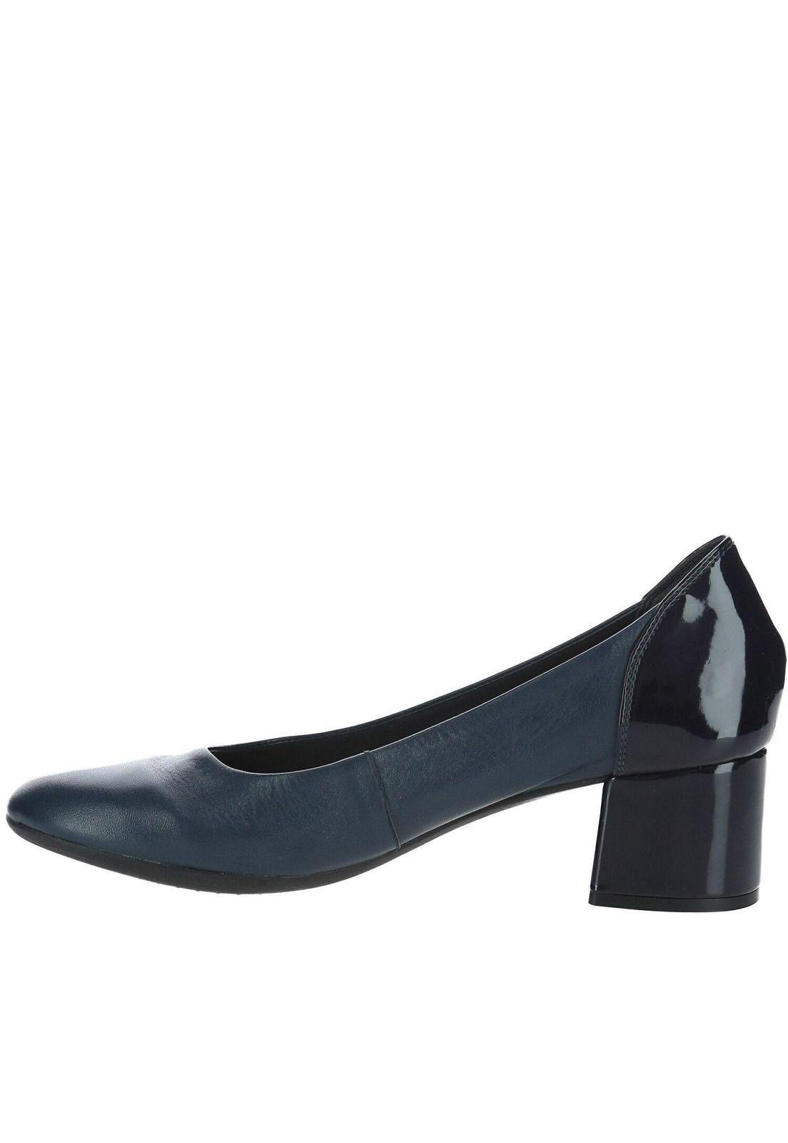 Zapato Cuero Virna Azul-1