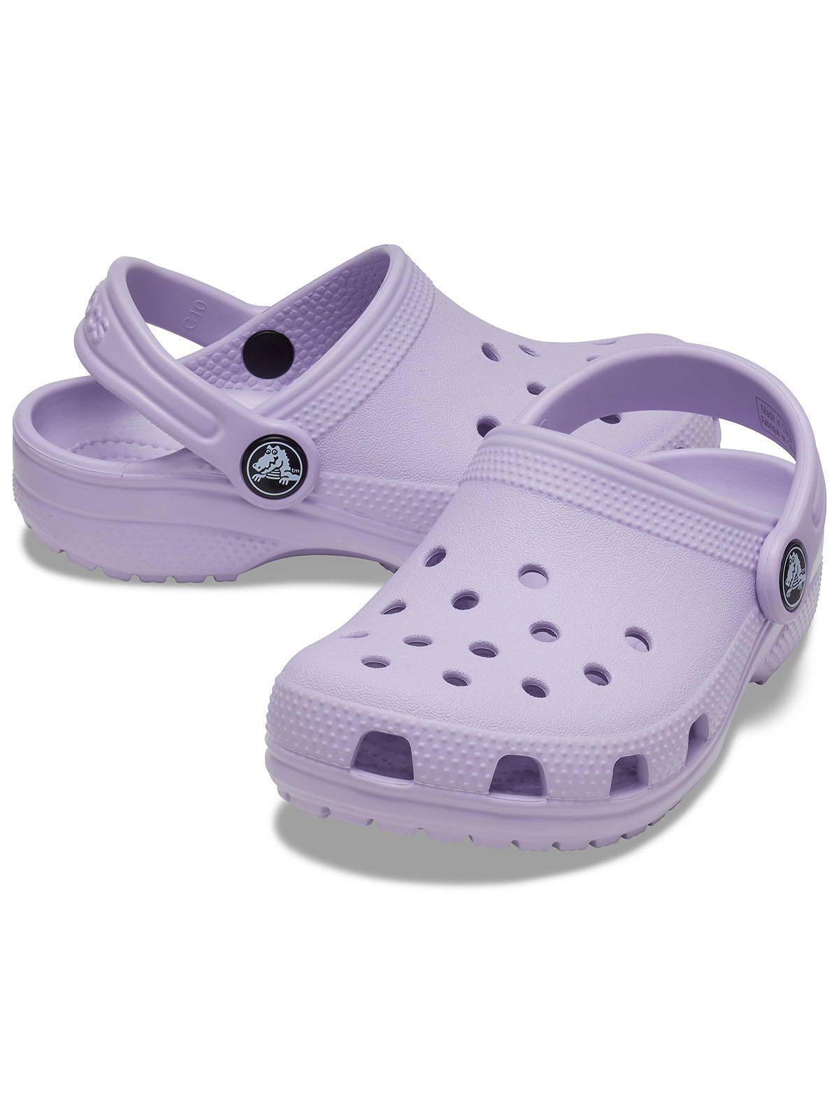 Zueco Crocs Niño Classic Clog K Morado-3