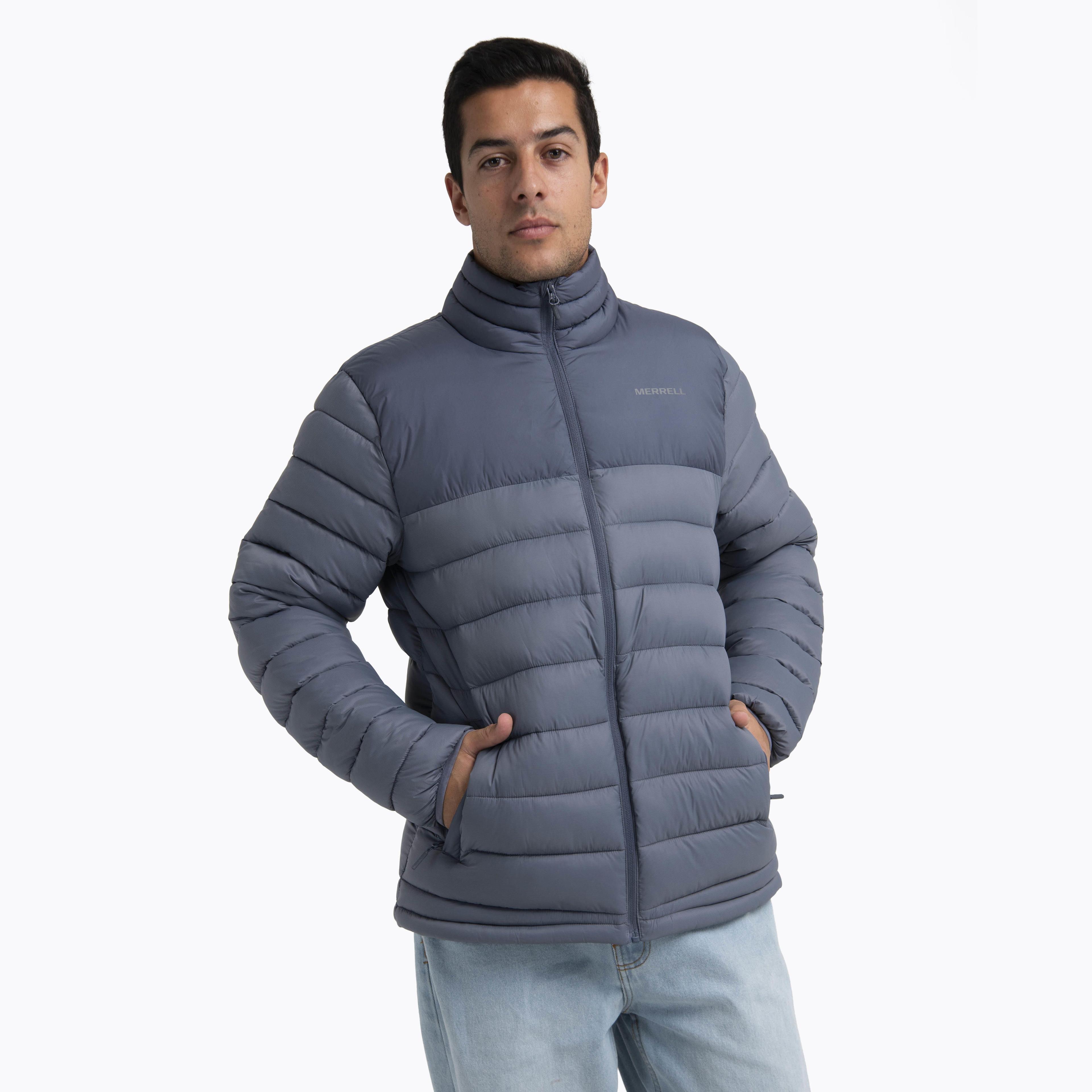 Parka Hombre Full Zipper Azul-0