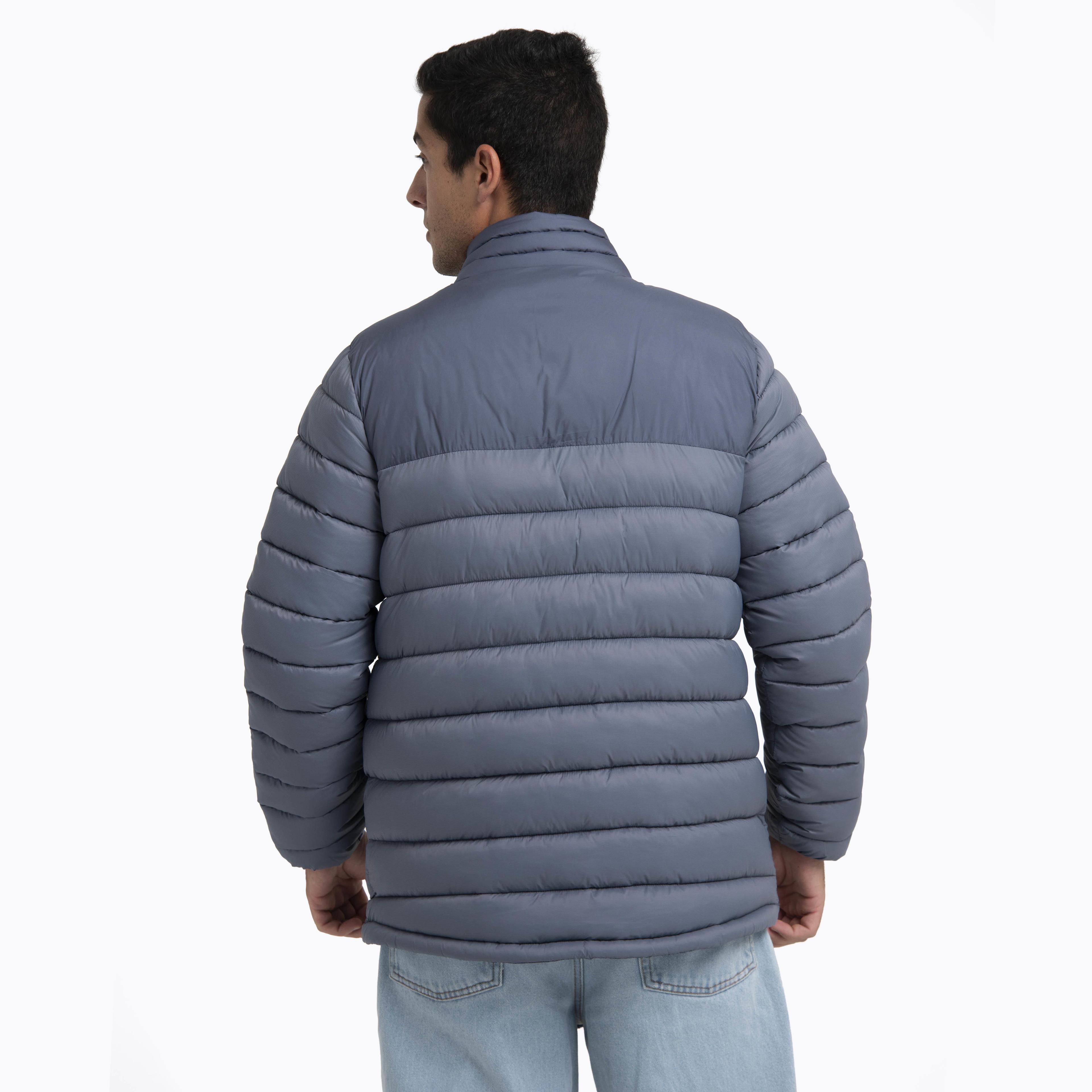 Parka Hombre Full Zipper Azul-3