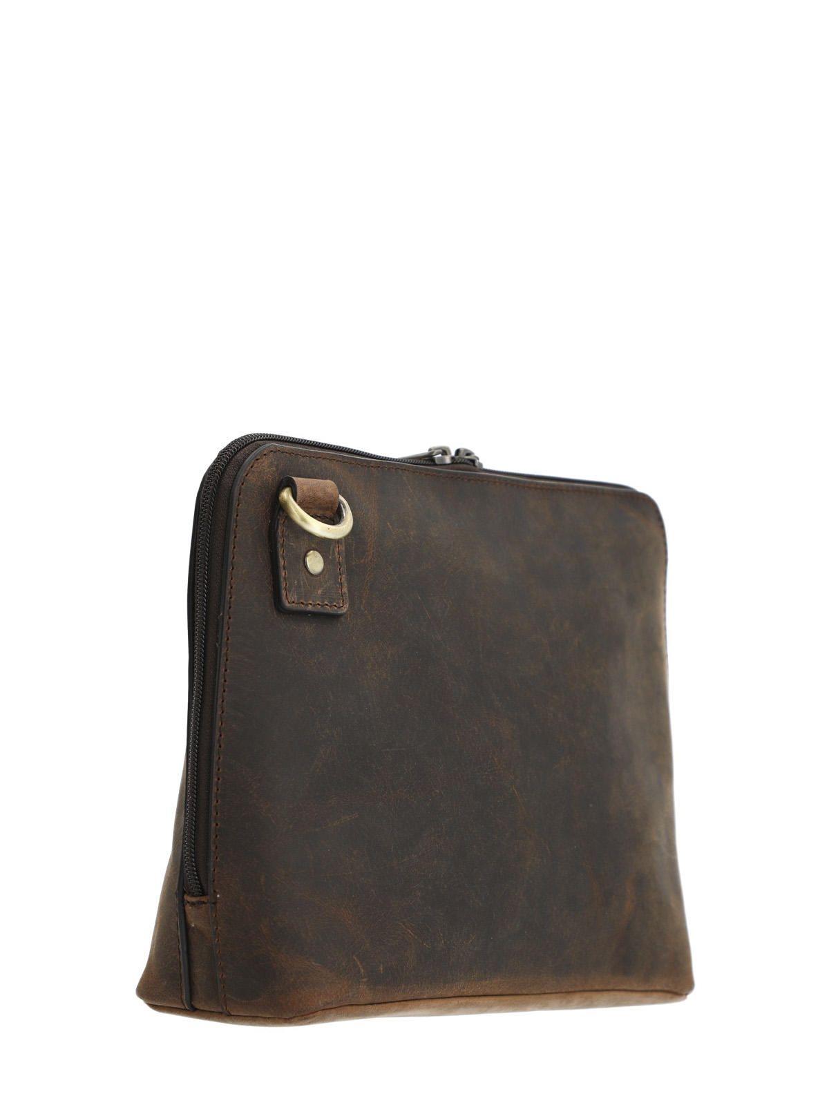 Cartera Cuero Mujer Szr Harlev Cross Café-5