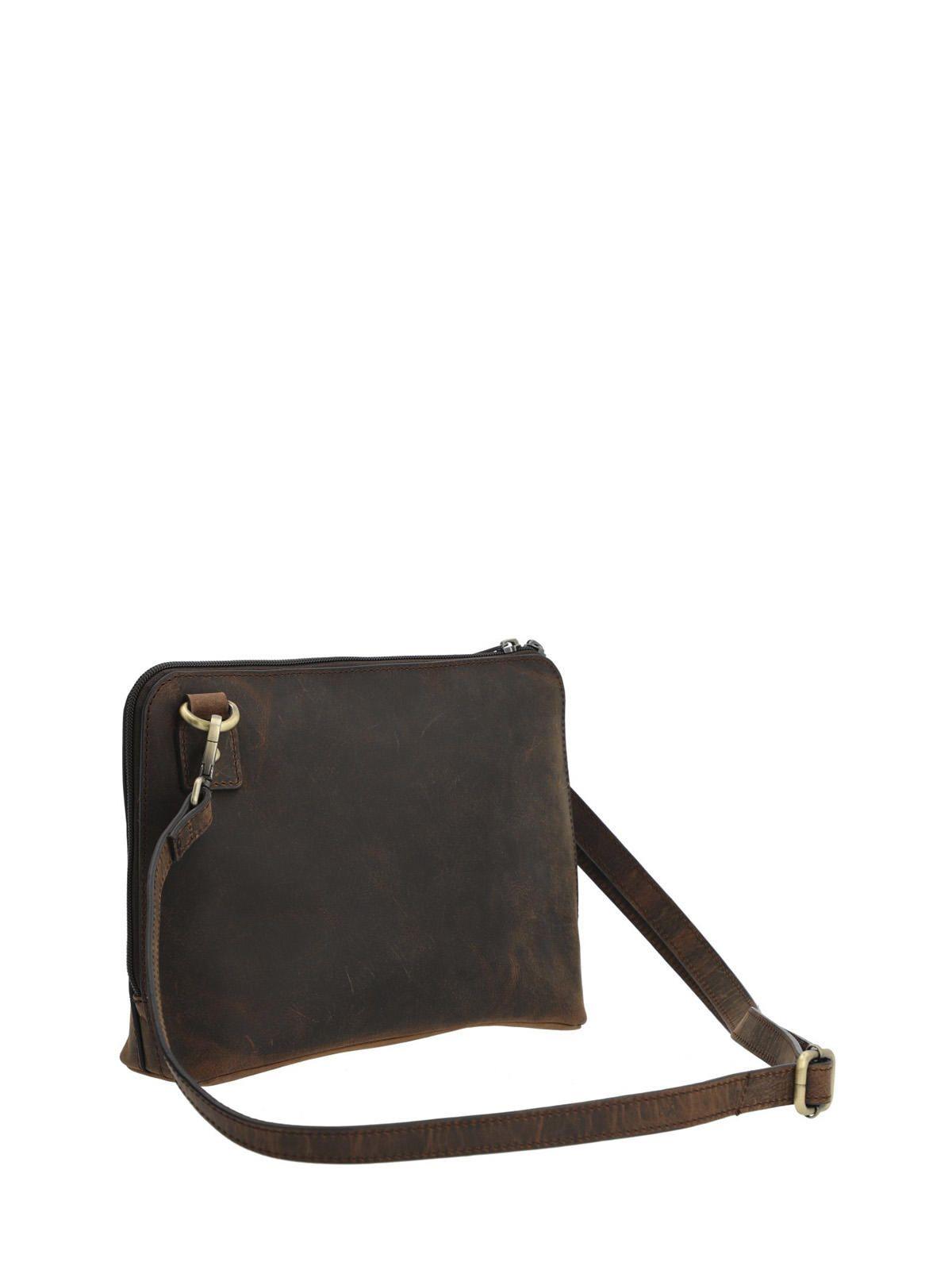 Cartera Cuero Mujer Szr Harlev Cross Café-9