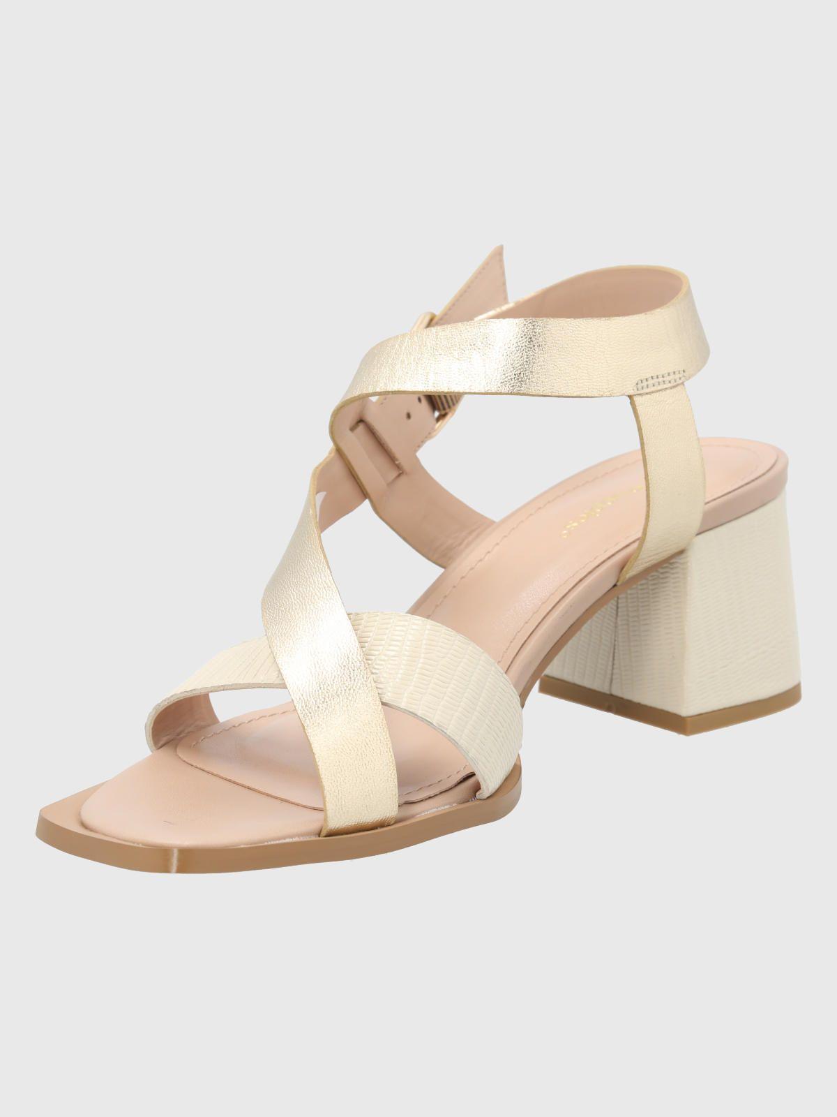 Sandalia Cuero Dorado Mujer Caterina -3