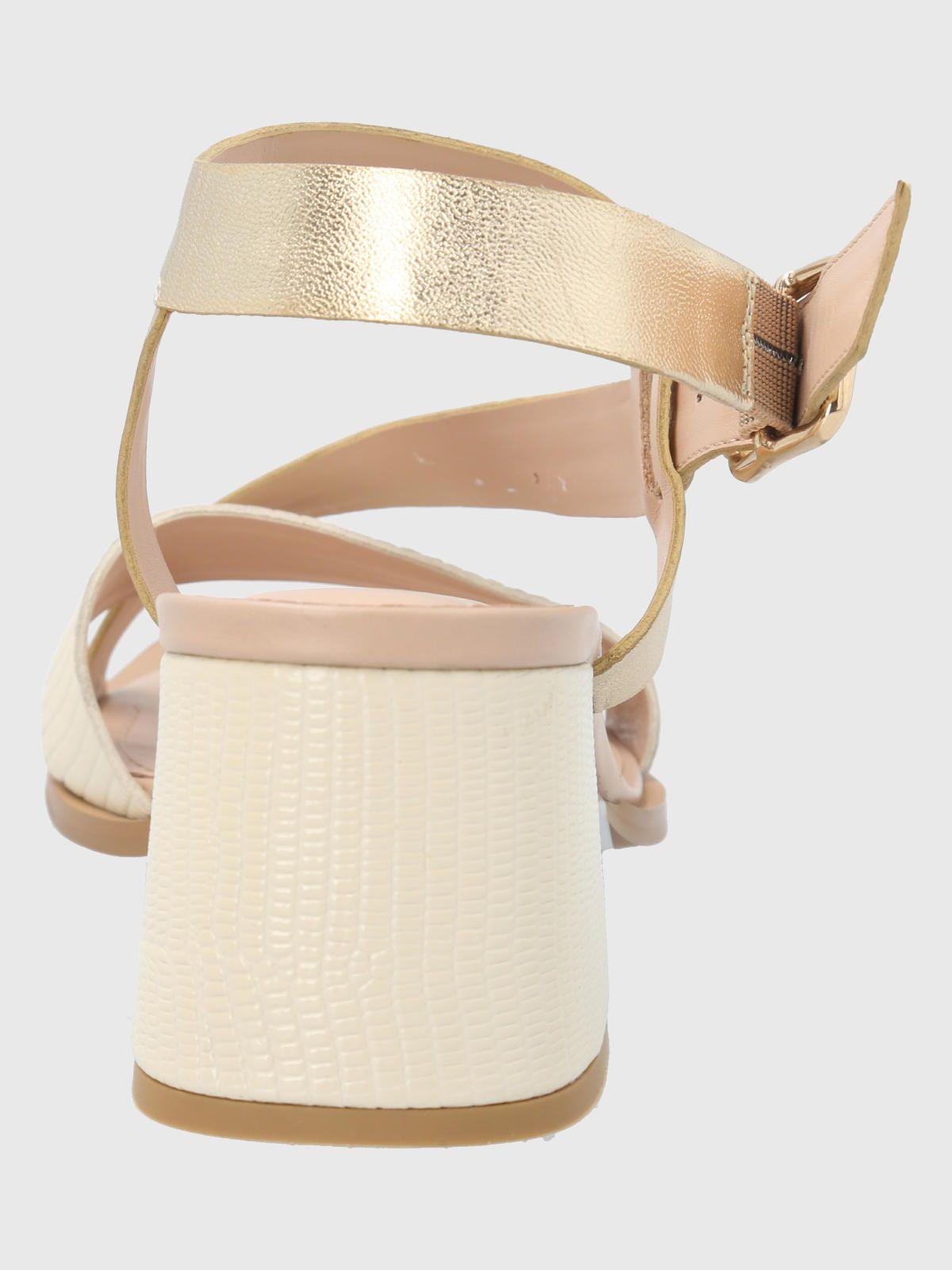 Sandalia Cuero Dorado Mujer Caterina -5