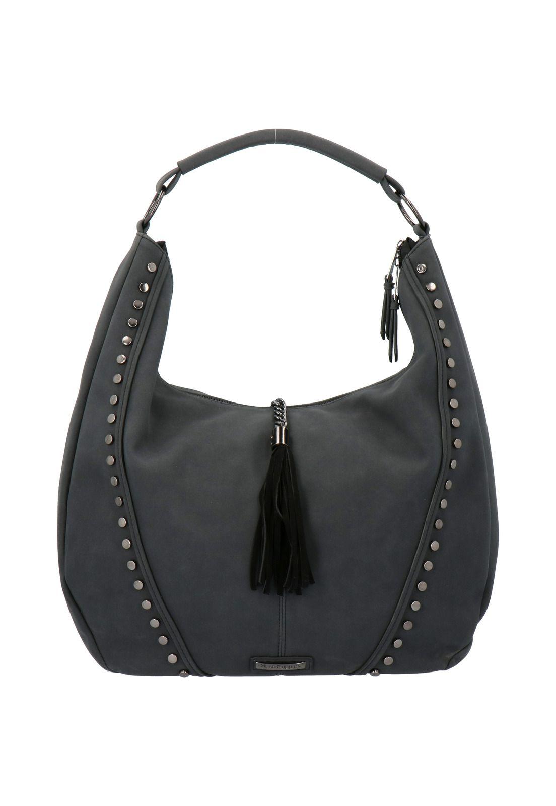 Cartera Aretha Hobo Negro Mujer-0