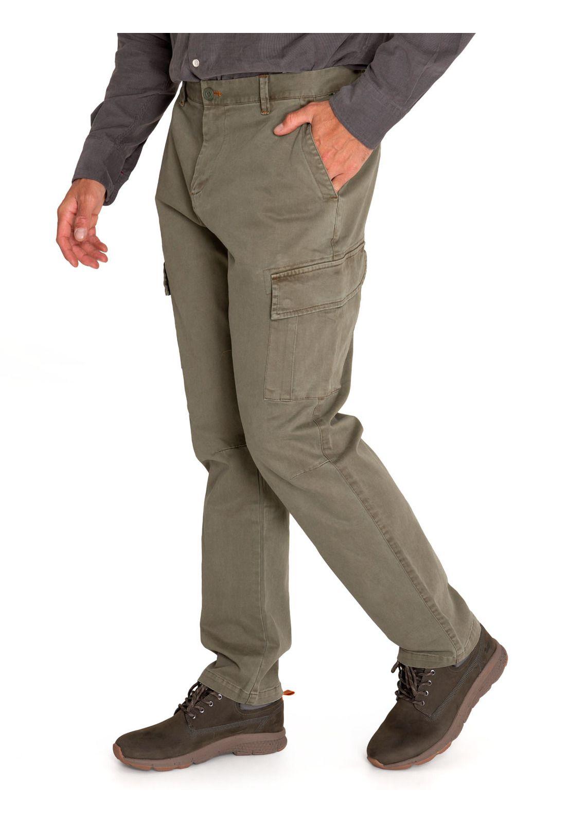 Pantalón Natural Flex Hombre Pipo Verde-5