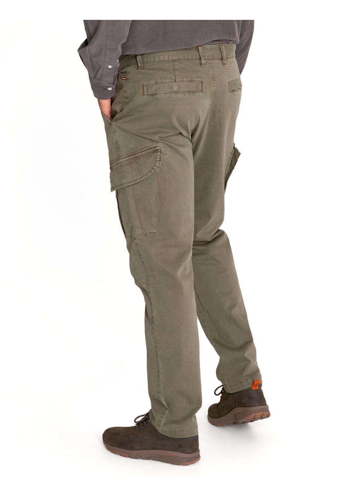 Pantalón Natural Flex Hombre Pipo Verde-6